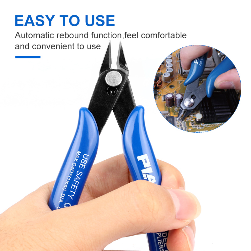 1PC  ̾ ̺ Ŀ ̴  Ŀ  ö̾ ݼ  𵨸 ۾ ̵ Ŀ ڵ /1Pc Electrical Wire Cable Cutters Mini Nose Cutting Nipper Plier Metal Puzzle Modeling